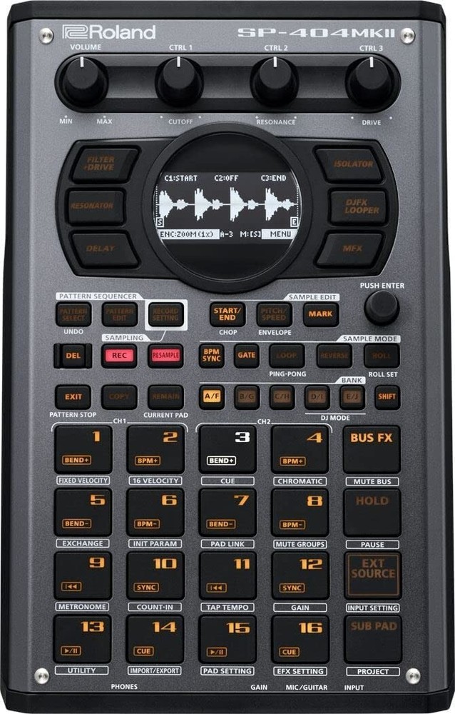 Roland SP-404 MK2 MKII Creative Effector Sampler New Silver Black Grey