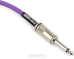 Ernie Ball P06415 Flex Straight to Straight Instrument Cable – 10-foot, Purple