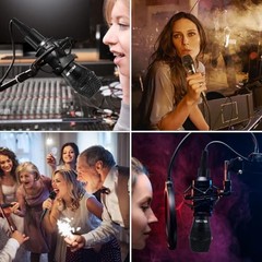 Dynamic Karaoke Microphone for Singing, Vocal Wired Microphone for Karaoke,