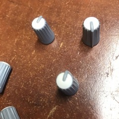 6x Genuine OEM Grey/White Knob For Mackie Mixer from CFX20MKll Mixing Board