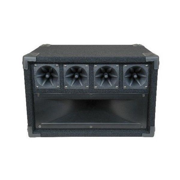 Custom Audio Mid/High Frequency Cabinet With Midrange Horn And Piezo Tweeters