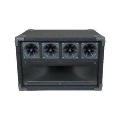 Custom Audio Mid/High Frequency Cabinet With Midrange Horn And Piezo Tweeters