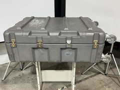 37x27x13 7″ Depth Hard Plastic Instrument Road Case on Wheels