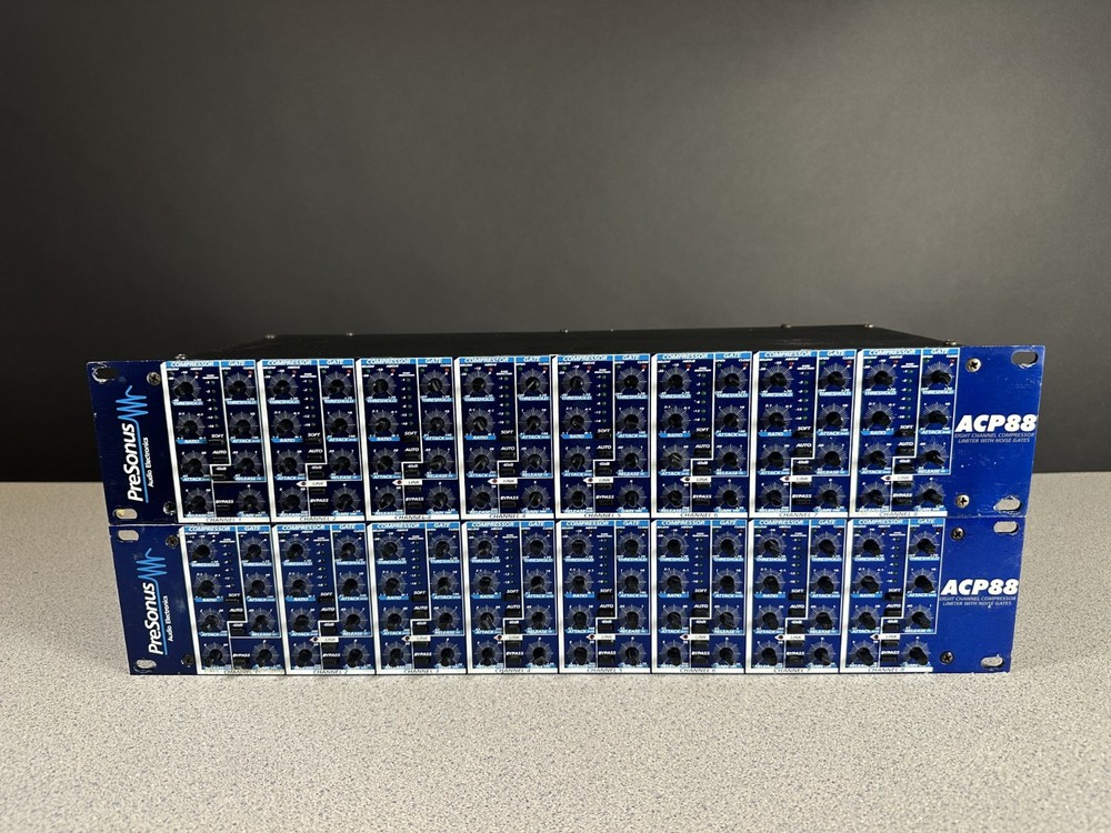 PreSonus ACP88 8-Channel Compressor/Gate – Pair – For Parts/Repair