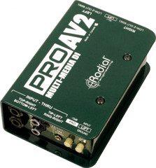 RADIAL ProAV2 Stereo Passive transformer based Multimedia Direct Box Dualchannel