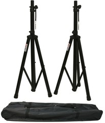 (2) Harmony Audio HA-C12A Pro DJ 12″ Powered 800W PA Speaker XLR Cable (2) Stand