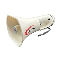 Califone PA-8 Megaphone 8W Handheld Bullhorn with Whistle White 500ft Range