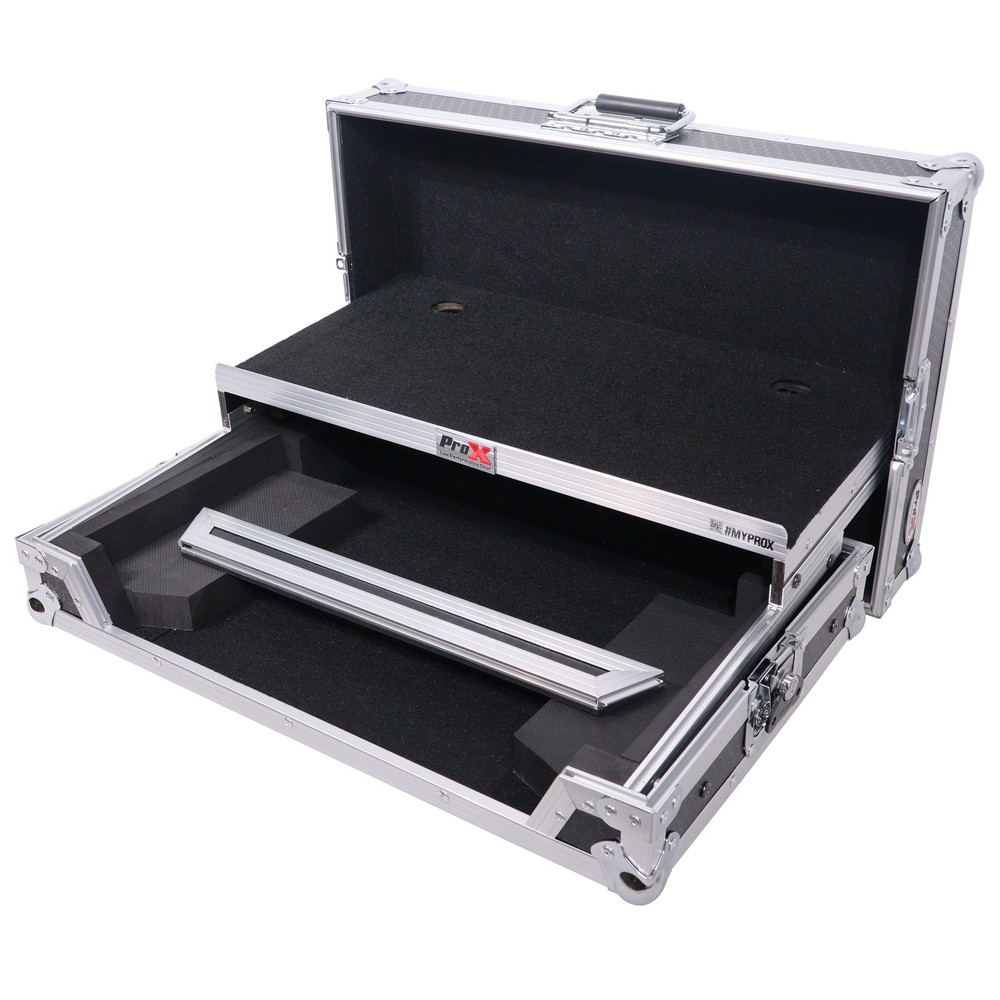 Pro X ATA Flight Road Case For Pioneer DDJ-FLX4 DJ Controller with Laptop Shelf