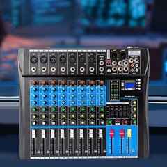 Channel Mixing Console Sound Live Studio Audio Mixer USB Bluetooth US