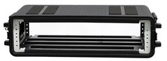 6U Rack Case Shallow 12/17″ Deep Flight Case Shock Mount for Amplifier Pro Audio