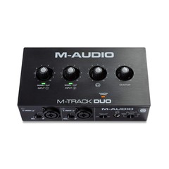 M-AUDIO M-Track Duo USB Audio Interface for Recording, Interface, Black