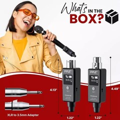 Pyle Multifunctional UHF Wireless Adapter for Signal Transmission & Reception
