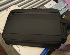G&B Pro Black Fabric Audio Bag with Carry Handle, Strap, and Divider