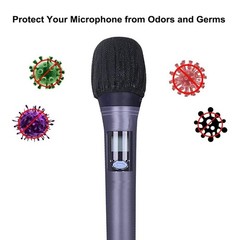 100Pcs Microphone Pop Filter Hygiene Mike Foam Cover Odor Removal Disposable d