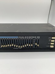 MXR 171-Dual 2/3 Octave Graphic Equalizer -2Channel Eq 15 Band Untested See Pics