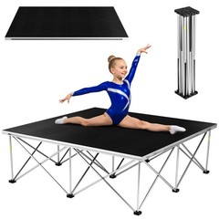 4’x4′ Portable Stage Platform Modular Unit with 16” High 9-strut Centipede Riser