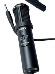 Used ECM-909 Stereo Microphone For Sony WM-D6C WM-D3 Walkman Recorder