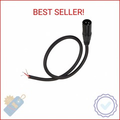 MEIRIYFA XLR Cable Microphone 3pin Pigtail Bare Wire Open End Gold Plated Connec