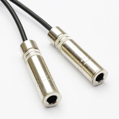 1/4″ TS Male Mono to Dual 1/4″ TS Female Mono Y Splitter 6.35mm Audio Cable