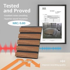 High-Quality Wood Finish Sound Absorbers – 4 Pack