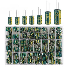 Aluminum Electrolytic Capacitor Kit 460pcs 6.3V 10V 16V 25V 35V 50V 24 uF Types
