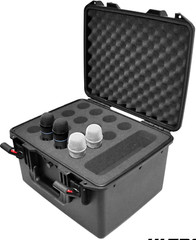 ProX XM-1216MIC UltronX Watertight Hard Microphone Case Holds 16 Handheld Mics