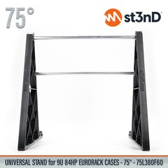 UNIVERSAL STAND for 9U 84HP EURORACK CASES – 75° – 75L380F60