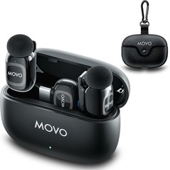 Movo NanoMic Dual USB-C Wireless Microphone for iPhone 15/16/17 and Up, Android,