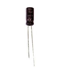 100pc Electrolytic Capacitor KY 10uF 50V +105℃ 5000hr Nippon Chemi-Con 5x11mm