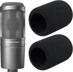 Audio-Technica AT2020 Pop Filter – 2 Windscreens for AT2020 & AT-2035 Microphone