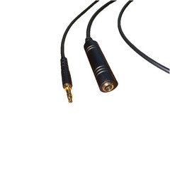 Aviation Headset Audio Recorder Cable – 3.5mm Inline Adapter for GA Headsets