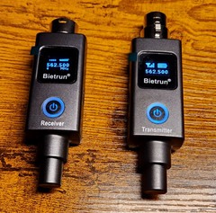 Bietrun WXM29 Wireless XLR Microphone System TX/RX Open Box Powers On