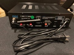 Pyle PFA600BU Compact Bluetooth USB AUX FM Radio Public Address Amplifier Receiv
