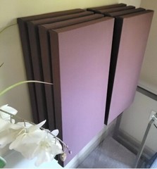 4 Sound Absorbing Acoustic Wall Panels in Brown – SET of 4