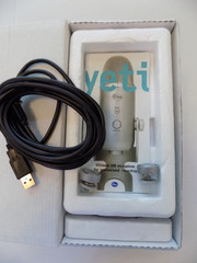 Blue Yeti Ultimate USB Microphone w/ Stand, USB Cable & Box
