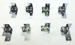 (8) Eight 6 Hole Medium Brace for ATA Flight Case – Chrome Finish