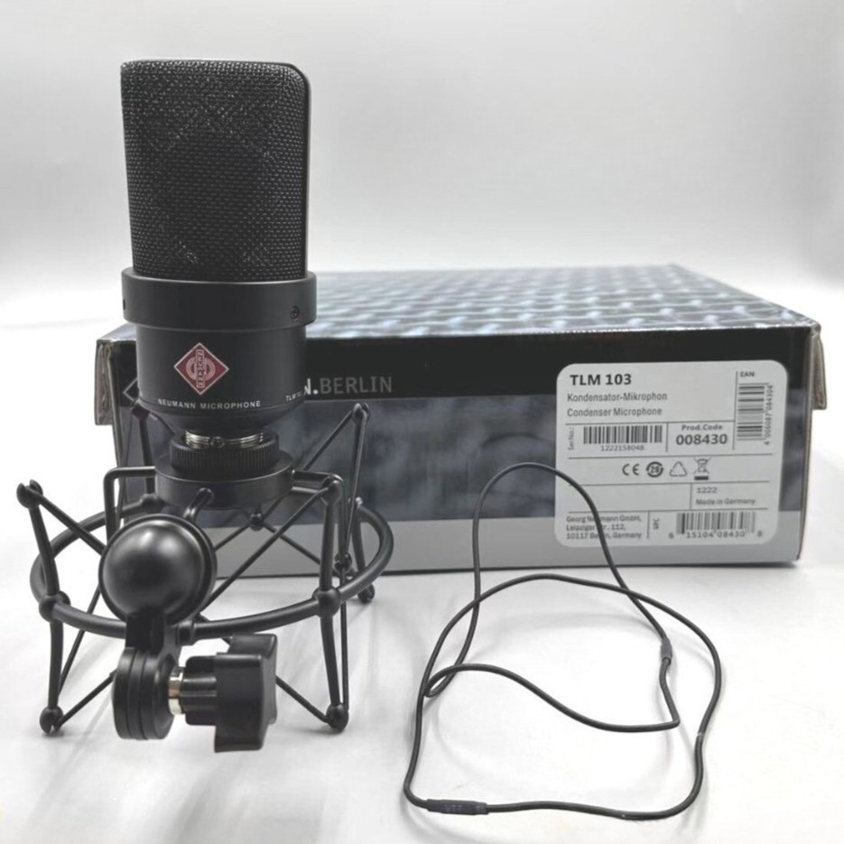 NEW Large-Diaphragm Condenser TLM 103 Microphone W/Box & Shock Mount Black