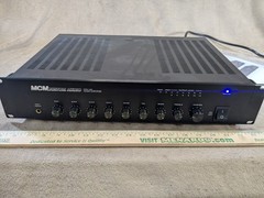 MCM Custom Audio MPA-120 6-Channel Mixer Amp 120W, 70V/100V/4-16 Ohm MIC/AUX/TEL