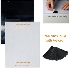 YPY Acoustic Panels, Soundproof Wall Panels: 12x16inchesx8pack, Moon Night