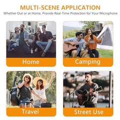 Wireless Microphone Case Compatible with JBL Wireless Two Microphone Organge