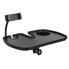 Toyvian Universal Microphone Stand Tray with Drink Holder, Adjustable Mic Sta…