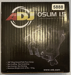LOT OF 2 – ADJ Products OSLIM Slim OCLAMPS 1.5″ or 2″ | New In Box
