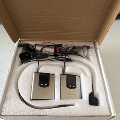 Travor Wireless Headset Microphone System with Receiver Transmitter Silver Black