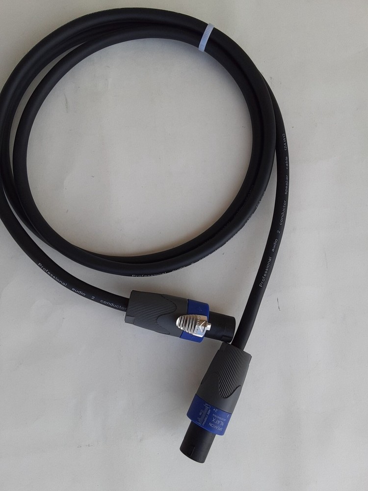 6 FT SpeakOn 2-Conductor 12AWG w/Neutrik NL4FX DJs Pro Audio Speaker Cable