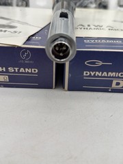 2 AIWA Dynamic DM-51 Vintage Microphones with Stand Parts
