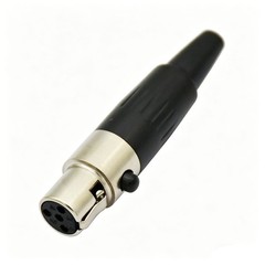 4,Mini XLR Connector Female Microphone End TA4F 4 Pin Panel Mount XLR Plug