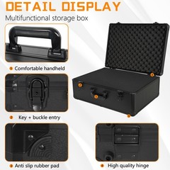 ITHWIU 23 Inch Aluminum Carrying Case 23 X 16.5 X 8.6 Inch Ideal for Micropho…