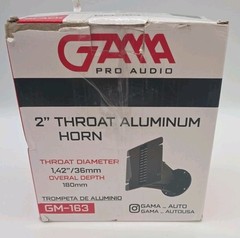 Throat Aluminum 2″ Horn GM-163 Black 4 Bolts GAMA PRO AUTO New
