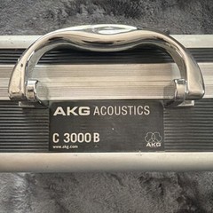 AKG C 3000 B Condenser Microphone Silver w/ Shock Mount, Case, Adjustable Gain