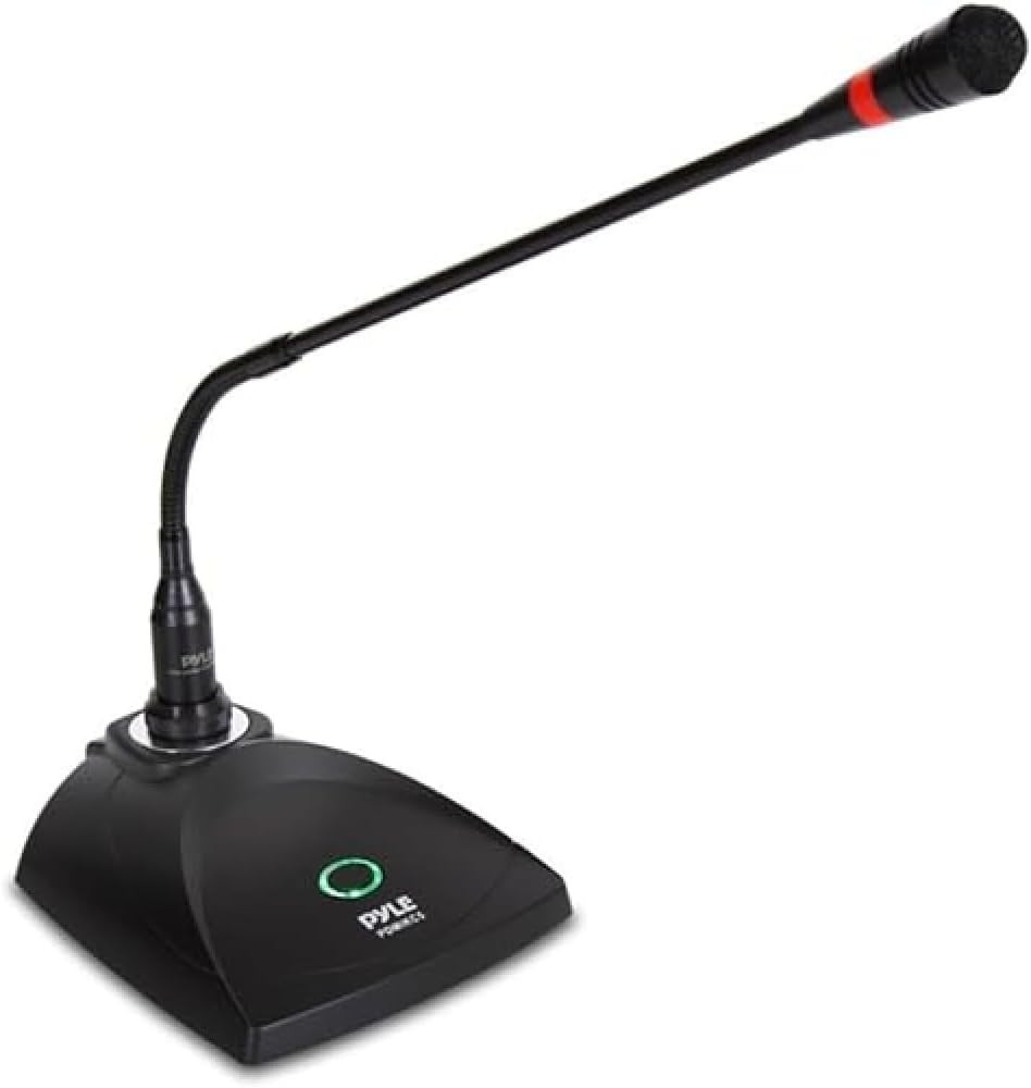 Desktop Gooseneck Wired Microphone System – Table Mounted Corded Voice Condenser